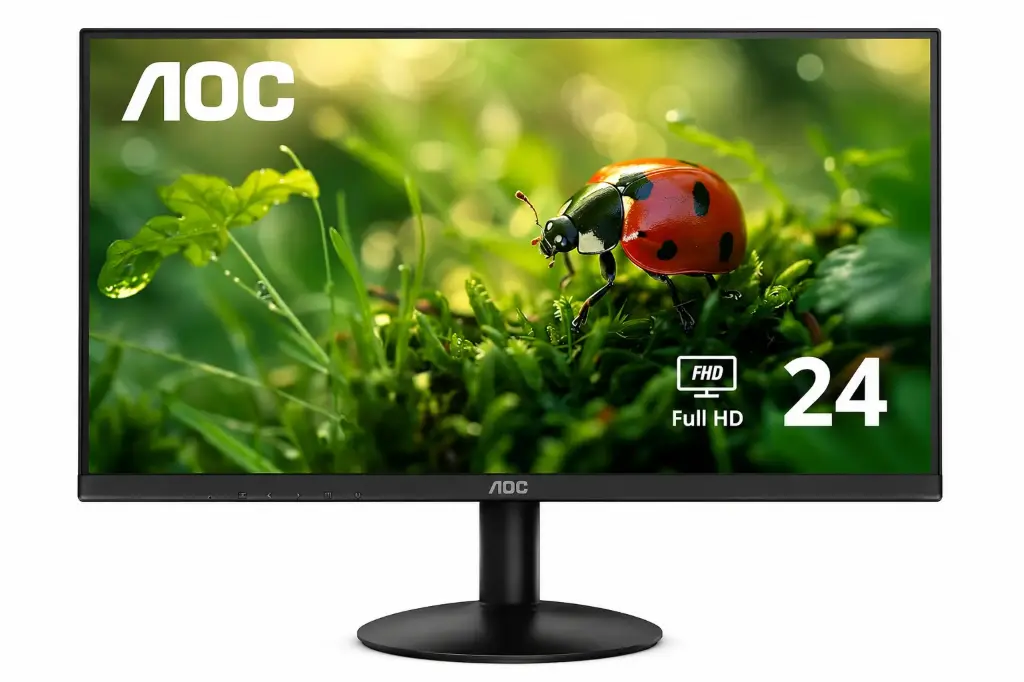 Monitor AOC 24" FHD IPS 120Hz 24B30H2 HDMI,VGA Negro - Imagen 1